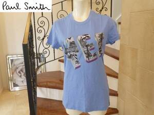 1.5万　美品　ポールスミス（Paul Smith)★★ 水色　半袖Tシャツ　S