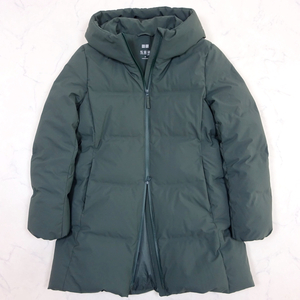 UNIQLO SEAMLESS DOWN JACKET PARKA 極美品 ユニクロ シームレスダウンジャケット マットグリーン WOMEN