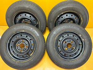 【送料無料】135/80R12 68S YOKOHAMA BluEarth-ES ES32 ホイール付【4本セット】★7464