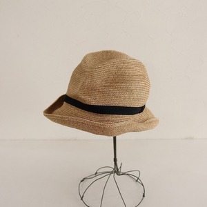 【定価1.6万】マチュアーハ mature ha. *BOXED HAT 7cm brim ボックスハット*天然素材麦わら帽子日(ha84-2405-11)【32E42】