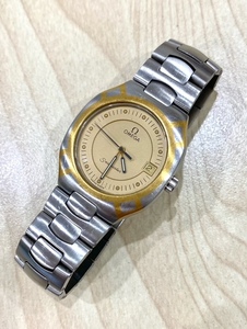 電池交換済 稼動品 腕時計 OMEGA オメガ Seamaster シーマスター ポラリス 396.1022 396.1222 Cal.1441 メンズ クォーツ QZ 時計