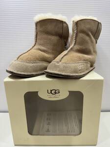 アグオーストラリア UGG Australia I BOO ブー INFANTS 5206 SAN ベビー ムートンブーツ Mサイズ ベビー キッズ 箱付き 美品 ZM1089