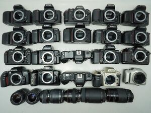 ★ニコン AF一眼&レンズなど★F-501/F-601/F-801/F70/F50/SIGMA/ 等 計:27点まとめ【ジャンク品】31227