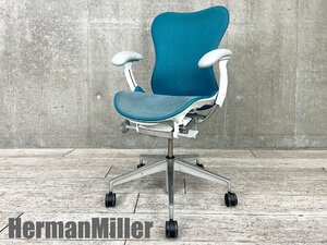 HermanMiller/ハーマンミラー■ミラ2チェア■ターコイズブルー■スタジオ7.5■セミポリッシュドベース