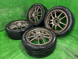 インプレッサ等に WORK EMOTION CR KAI 17×7J OFF47 5H PCD100 EVERGREEN EU72 215/50ZR17 売切!!