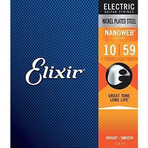 【エレキギター弦】Elixir 7-STRING エレキ ギター弦 12074 NANOWEB LIGHT/HEAVY 10-59 ７弦 正規品