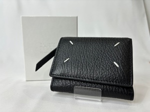 Maison Margiela メゾンマルジェラ 三つ折財布 財布 ブラック メンズ レディース