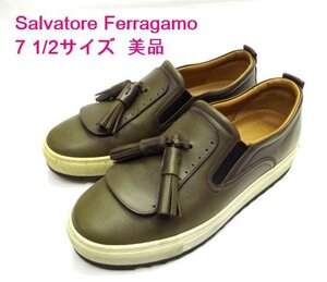 美品★Salvatore Ferragamo /サルヴァトーレ フェラガモ ◎タッセル　靴　メンズ /紳士　7 1/2サイズ