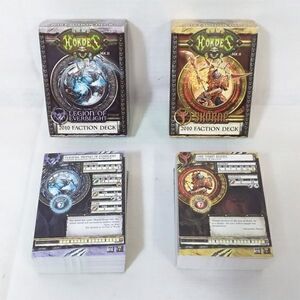 04680 【ジャンク】 HORDES 2010 FACTION DECK LEGION OF EVERBLIGHT + SKORNE 2点セット 英語版 1枚欠品 English ver. PIP91064 PIP91065