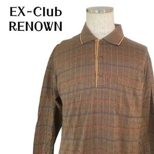 EX-Club RENOWN メンズ　トップス　長袖　ポロシャツ　M