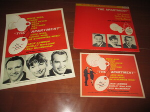 the apartment (RARE3点セット!! adolph deutsch jack lemmon shiry maclaine...billy wilder)