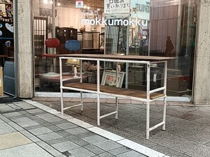 1388 公務員さんが使っていた工具棚/オープンラック/キャビネット/飾り棚/収納棚/本棚/アンティーク/ヴィンテージ/古道具/アイアンラック