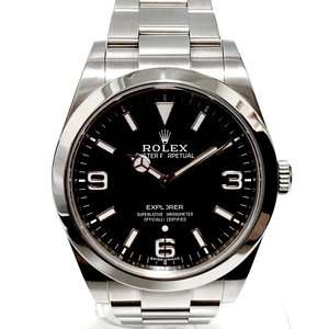 ロレックス【ROLEX】 エクスプローラー1 214270 ランダム番 自動巻 黒文字盤 メンズ ステンレス USED-A 【かんてい局亀有店】13141