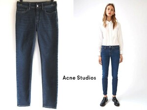 新品タグ付 ACNE STUDIOS BLA KONST アクネストゥディオス ブラコンスト ストレッチ スリムテーパード スキニーデニムパンツ 26 イタリア製