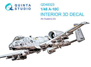 ◆◇Quinta Studio【QD48323】1/48 A-10CサンダーボルトⅡ 内装3Dデカール(アカデミー用)◇◆　