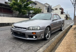 【お買い得車！】ER34 平成12年式 スカイライン 25GT TURBO 純正5速MT車です。コレクション、カスタムベースに如何？愛知県から