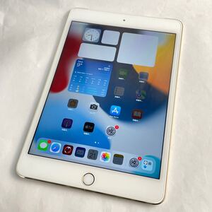 ● [2] 1スタ！ iPad mini4 第4世代 32GB ゴールド A1550 Cellular セルラー タブレット Apple アップル アイパッド docomo ドコモ 50.0