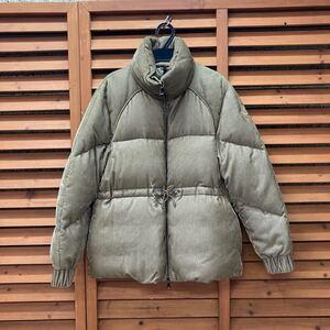 N 328【MONCLER モンクレール】G20931A000305958Q Clypeole ベルベット ダウンジャケット メタリックゴールド SIZE 00