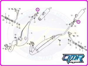 【新品】 サイレンサーガスケット NSR250R MC16 MC18 MC21 MC28 18292-KV3-830