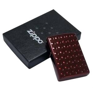 ☆未使用級 ZIPPO Armor / ジッポー ライター アーマー　シャインレンズカット メイドインU.S.A アメリカ製 ケース＋説明書付き 美品 !!