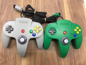 NINTENDO NINTENDO64 コントローラー NUS-005 ２個 中古品4347