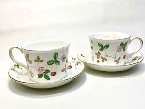 ★WEDGWOOD カップ&ソーサー2客セット★ワイルドストロベリー