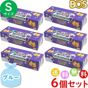 うんちが臭わない袋 BOS ボス ペット用 S サイズ 200枚入 6個セット 防臭袋 猫用 トイレ用 猫砂用 合計1200枚