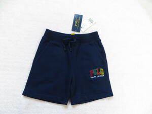 新品/未使用 110 ベア POLO RALPH LAUREN ロゴ スパ テリー ショートパンツ カラフルロゴとシグネチャーのポニー刺繍が特徴