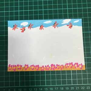 絵はがき　５枚 赤とんぼ　秋空