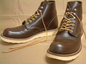 7 1/2D 8134 CHOCOLATE CHROME RED WING SHOES Made in U.S.A. January 2011 / 検 8160 プレーントゥ