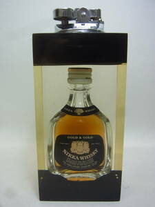 ★卓上ガスライター NIKKA WHISKY GOLD&GOLD ニッカ ウイスキー レジン 非売品 ノベルティ 昭和レトロ ビンテージ 当時物 喫煙グッズ 佐60