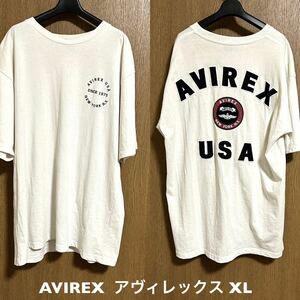 ダボッとXL！AVIREX アヴィレックス 古着半袖ビッグロゴTシャツ AVIREX アビレックス アヴィレックス Tシャツ ヴァーシティー ロゴ