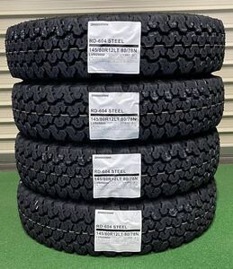 【全国送料無料】 2024年製 BRIDGESTONE ブリヂストン 604V 145/80R12 80/78N サマータイヤ新品 4本セット