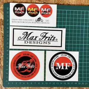 Max Fritz マックス フリッツ 4枚 STICKER ステッカー シール .