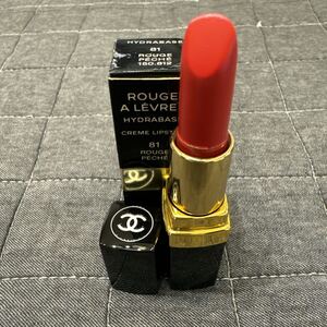 CHANEL シャネル HYDRABASE ROUGE PECHE 81 ROUGE A LEVRES クリーム リップスティック