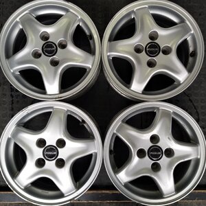 管理番号：Ｗ1-238【4本価額】【14×5.5J 4x100 ET+45 ハブ54】SUZUKI純正 SPEED LINEイタリア製・ワゴンRスティングレー,スイフト店頭