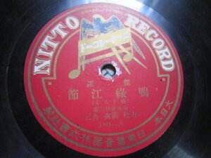 芸ＳＰ盤2547★朝鮮民謡★鴨緑江節・新安来節／南地力松★ニットーＳＰレコード