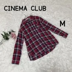 CINEMA CLUB シネマクラブ チェック柄 シャツ（M）古着 レッド