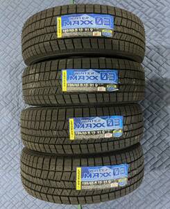 【4071F】未使用品スタッドレスタイヤ4本セット DUNLOP WINTER MAXX03 195/65R15 91Q 2020年製造品 プリウス ヴォクシー セレナ等