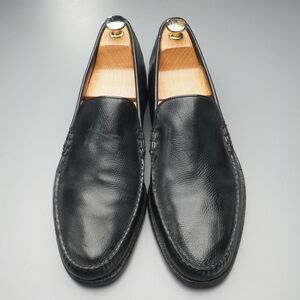 W2717//ヴィンテージ*フローシャイム/FLORSHEIM*THE MOHAWK/21050/コブラヴァンプ/ヴァンプローファー/レザースリッポン/革靴/黒/ブラック