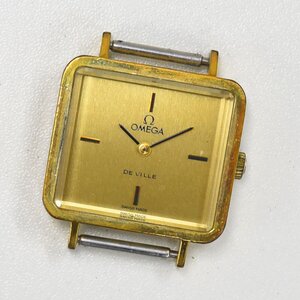 1円 可動品 腕時計 オメガ OMEGA デビル デヴィル 機械式 手巻き レディース SS ゴールド 同梱不可