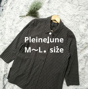 Pleinelune　チェックシャツ　MからLサイズ　ポケット付き