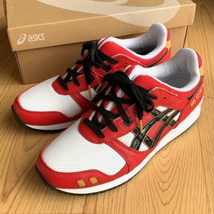 ☆新品 アシックス 27.5cm asics GEL-LYTE Ⅲ OG　1201A180 クラシック レッド×ブラック 