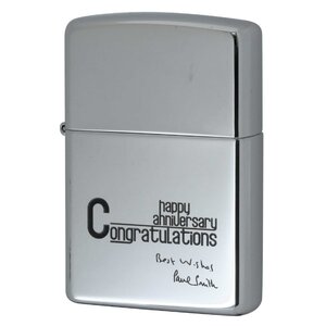 絶版/ヴィンテージ Zippo ジッポー 中古 2003年製造ZIPPO Paul Smith Happy Anniversary Congratulations [S]ほぼ新品同様