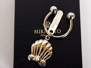 新品未使用品☆MIKIMOTO【ミキモト】キーホルダー☆パール×シルバー金具☆ロゴ☆レディース☆箱付