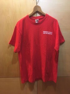 古着 TOYOTA USA 中古車ディーラー Tシャツ 赤 トヨタアメリカ L