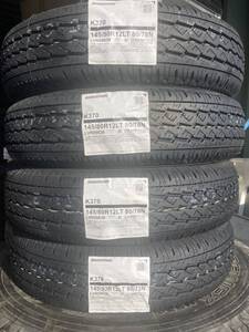 BRIDGESTONE 145/80R12LT 80/78N 4本 夏タイヤ新品 数量限定特価 BS 145R12 6PR LT 4本と同等品 手渡し可 札幌 貨物規格エブリィバン