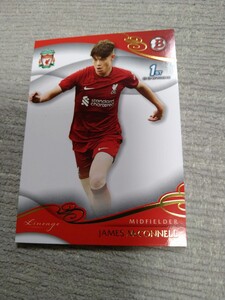 TOPPS LIVERPOOL LINEAGE 2023 JAMES McCONNELL 1st BOWMAN ROOKIE CARD