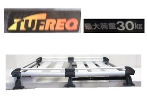 【即決有】 TUFREQ タフレック ルーフキャリア ルーフラック 長さ約 1600mm × 幅約 1200mm × 高さ約 260mm (B032715)