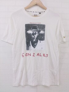 ◇ MARK GONZALES マークゴンザレス 半袖 Tシャツ カットソー サイズM ホワイト メンズ P